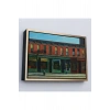 Ahşap Çerçeveli Edward Hopper - Pazar Sabahının Erken Saatleri Tablosu - Early Sunday Morning-7069