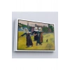 Ahşap Çerçeveli Paul Gauguin Bretonlu Kızlar Dans Tablosu
