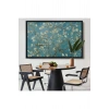 Ahşap Çerçeveli Vincent Van Gogh - Çiçek Açan Badem Ağacı Tablosu-7050