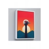 Ahşap Çerçeveli Minimal Devekuşu Tablo-7652
