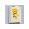 Ahşap Çerçeveli Jean-Michel Basquiat - Sarı Saçlı İsimsiz Tablo-7440