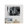 Aşk Çifti Dekoratif Siyah-Beyaz  Duvar Tablosu-6586