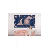Astroloji Retro Uzay Güneş Ay Bulut Duvar Duvar Kağıdı-5535