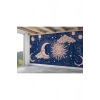 Astroloji Retro Uzay Güneş Ay Bulut Duvar Duvar Kağıdı-5535