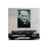 Atatürk Portre Tablosu Mustafa Kemal Atatürk Dikdörtgen Dekoratif Kanvas Tablo-CG-57