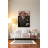 Atatürk Portre Tablosu Mustafa Kemal Atatürk Dikdörtgen Dekoratif Kanvas Tablo-FH-132