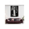 Atatürk Portre Tablosu Mustafa Kemal Atatürk Dikdörtgen Dekoratif Kanvas Tablo-FÖ-139