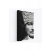 Atatürk Portre Tablosu Mustafa Kemal Atatürk Dikdörtgen Dekoratif Kanvas Tablo-FP-140