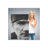 Atatürk Portre Tablosu Mustafa Kemal Atatürk Dikdörtgen Dekoratif Kanvas Tablo-FS-142