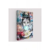 Audrey Hepburn Graffiti Pop Art Duvar Tablosu-6470