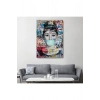 Audrey Hepburn Graffiti Pop Art Duvar Tablosu-6470