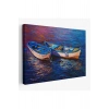 Balıkçı Tekneleri Kanvas Duvar Tablosu-1191