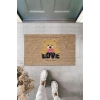 Bej Kapı Önü Paspası Love To Love Ayıcık Desen  K-3335