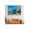 Deniz Manzaralı Bahçe Duvar Tablosu-1220