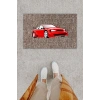 Dijital Baskı Dekoratif Spor Araba Kırmızı Kapı Önü Paspası K-1282