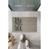 Dijital Baskı Gri Love My Dog Dekoratif Kapı Paspası K-2023
