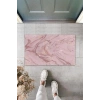 Dijital Modern Dalgalı Koyu Pembe Kapı Paspası Dış Mekan Paspas K-3118