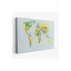 Dünya Haritası  Dekoratif Kanvas Tablo 1041