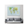 Dünya Haritası  Dekoratif Kanvas Tablo 1041