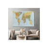 Dünya Haritası  Dekoratif Kanvas Tablo 1042