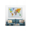 Dünya Haritası  Dekoratif Kanvas Tablo 1055