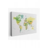 Dünya Haritası  Dekoratif Kanvas Tablo 1056