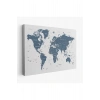 Dünya Haritası  Dekoratif Kanvas Tablo 1062
