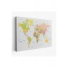 Dünya Haritası  Dekoratif Kanvas Tablo 1069