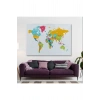 Dünya Haritası  Dekoratif Kanvas Tablo 1082