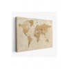 Dünya Haritası  Dekoratif Kanvas Tablo 1086