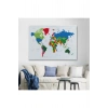 Dünya Haritası  Dekoratif Kanvas Tablo 1097