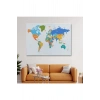 Dünya Haritası  Dekoratif Kanvas Tablo 1103
