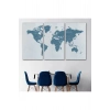 Dünya Haritası  Dekoratif Kanvas Tablo 1109