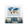 Dünya Haritası Dekoratif Kanvas Tablo Son Derece Detaylı ve Eğitici 1569