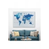 Dünya Haritası Dekoratif Kanvas Tablo Son Derece Detaylı ve Eğitici 1573