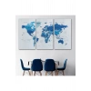 Dünya Haritası Dekoratif Kanvas Tablo Son Derece Detaylı ve Eğitici 1573