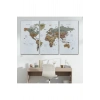 Dünya Haritası Dekoratif Kanvas Tablo Son Derece Detaylı ve Eğitici 1598