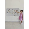 Eğitici Dünya Haritası Dünya Atlası Çocuk ve Bebek Odası Duvar Sticker-60x105-3790