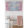 Eğitici Dünya Haritası Dünya Atlası Çocuk ve Bebek Odası Duvar Sticker -60x105-3801