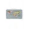 Eğitici Dünya Haritası Dünya Atlası Çocuk ve Bebek Odası Duvar Sticker -60x105-3816