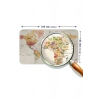Eğitici - Öğretici Dünya ve Türkiye Haritası Çocuk Odası Duvar Sticker-60x105-3890