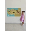 Eğitici ve Öğretici Cocuk Odası Türkiye Haritası Duvar Sticker-60x105-3877