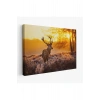 Geyik  Gün Batımı Dekoratif Kanvas Tablo 1120