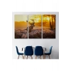 Geyik  Gün Batımı Dekoratif Kanvas Tablo 1120