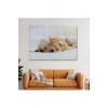 Golden Köpek İle Uyuyan Yavru Kedi Dekoratif Kanvas Tablo 1176
