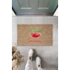 Kahverengi Kapı Önü Paspası Hello Summer Karpuz Desen  K-3262