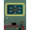 Led Işıklı Allah (c.c.)   Muhammed (s.a.v)  (duvar tablosu)