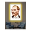 Led Işıklı Atatürk Şık Hediyelik Kanvas Tablo