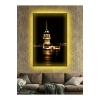 Led Işıklı Kız Kulesi Gece Görünümü Tablosu