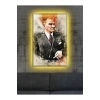 Led Işıklı Mustafa Kemal Atatürk Kanvas Tablo (çok şık)
